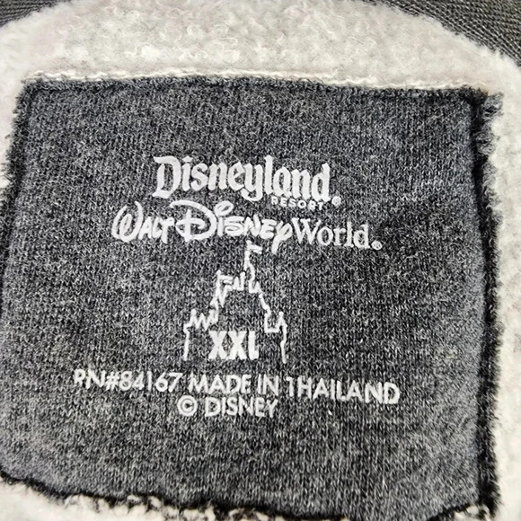 Disneyland Resort WDW Mickey Mouse Full Zip Front  Hoodie Gray XXL Embroidered - Picture 2 of 14